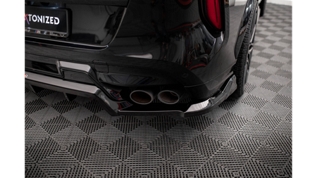 Splitter BMW X6 F86 M-Pack Rear Central with Diffuser Gloss Black