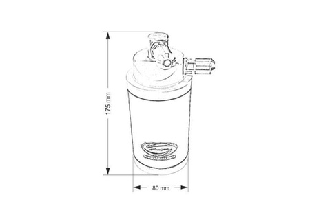 Oil catch tank Simota PRO Red