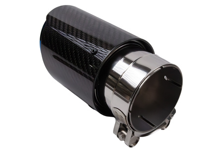 Exhaust Tip 101mm enter 70mm Carbon Gloss