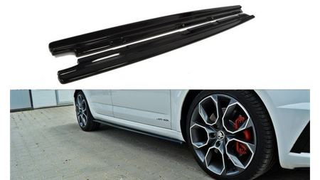 Diffuser Skoda Octavia III Facelift RS Side Skirts Gloss Black