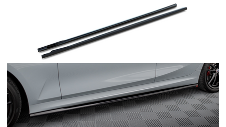 Diffuser BMW 3 G20 G21 Facelift M-Pack Side Skirts Gloss Black