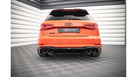 Diffuser Audi RS3 8Y Facelift Rear Valance v.2 Gloss Black