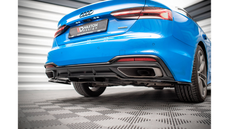 Splitter Audi A5 F5 Facelift S-Line Rear Central with Diffuser Gloss Black