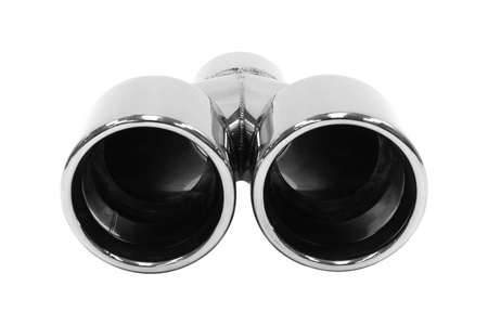 Double Exhaust Tip 2x80mm enter 60mm Polished