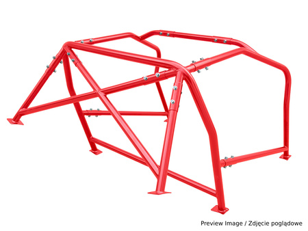 Bolt-in Roll Cage Citroen C2 Red