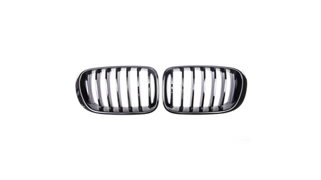 Grill BMW X3 F25 X4 F26 single rim Gloss Black