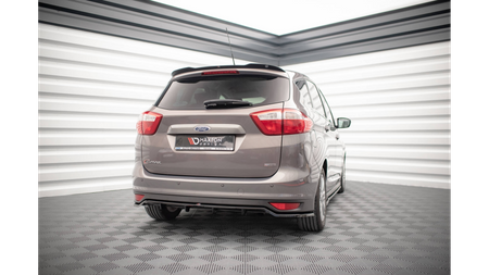 Splitter Ford C-Max II Rear Central with Diffuser Gloss Black