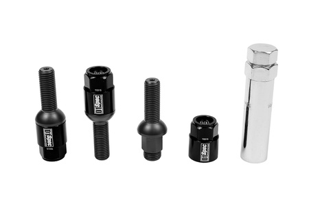 Racing bolts D1Spec Heptagon 2in1 M14x1,5 33mm Ball Black