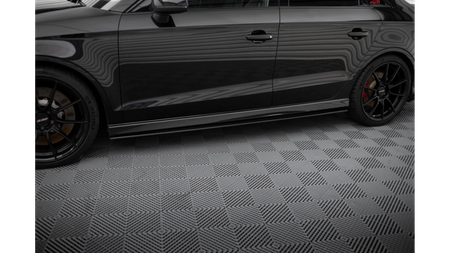 Dokładka Audi RS3 8V Facelift Progi Street Pro Black-Red