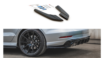 Splitter Audi S3 8V Facelift Tył Boczne v.2 Gloss Black
