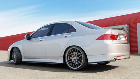 Diffuser Honda Accord VII Type-S Side Skirts Gloss Black
