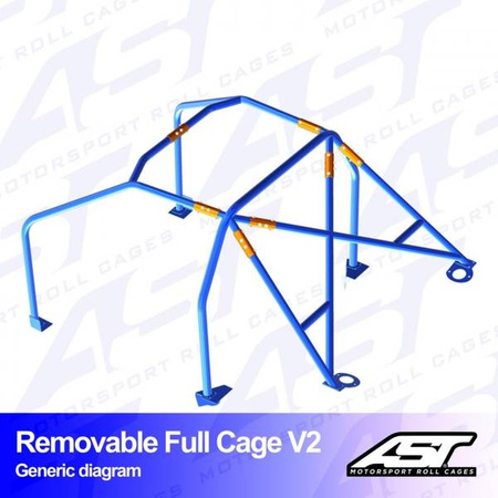 Roll Cage BMW 1-Series (E81) 3-doors Hatchback RWD REMOVABLE FULL CAGE V2