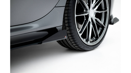 Side Skirts BMW 1 F70 Street Pro Black-Red + Gloss Flaps