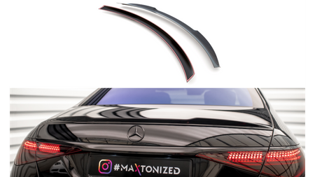 Przedłużenie Spoilera Mercedes-Benz S W223 Gloss Black 3D Gloss Black