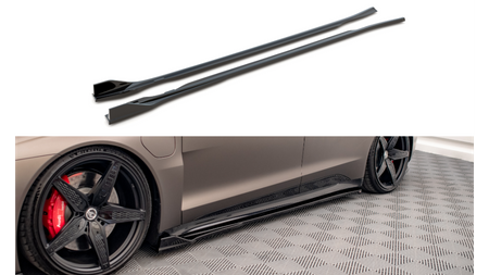 Diffuser Audi e-Tron GT Side Skirts v.2 Gloss Black