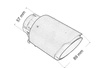 Exhaust Tip 89mm enter 57mm Carbon Matte