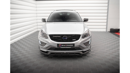 Splitter Volvo XC60 R-Design I Facelift Front Gloss Black