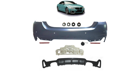 Bumper BMW 4 F32 F33 F36 Rear with Diffuser