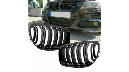 Grill BMW 3 E90 E91 Facelift Dual Line Matt Black