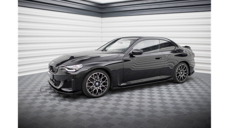 Diffuser BMW 2 G42 Side Skirts Street Pro Black + Gloss Flaps