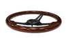 Kierownica 350mm Drewno Black