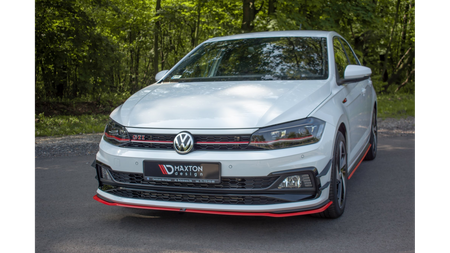 Splitter Volkswagen Polo VI GTI Front v.2 Red