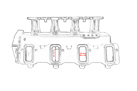 Intake manifold GM LS7 Throttle 102mm