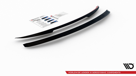 Przedłużenie Spoilera Audi A6 C8 Gloss Black