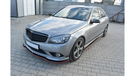 Dokładka Mercedes-Benz C W204 S204 Progi Gloss Black