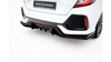 Splitter Honda Civic Sport Mk 10 Tył Boczne Street Pro Black-Red
