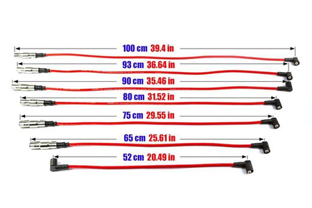 Przewody zapłonowe PowerTEC FORD GALAXY SEAT ALHAMBRA VW GOLF V6 88-00 Czerwone