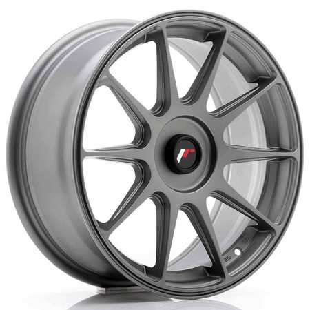 JR Wheels JR11 17x7,25 ET35-40 Blank Matt Gun Metal