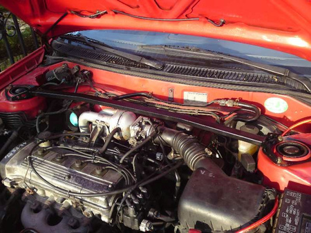 Front upper strut bar Toyota Corolla E11 Black