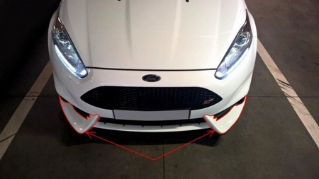 Spoiler Ford Fiesta VII Facelift ST Front Not primed