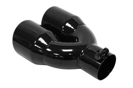 Końcówka Tłumika 89mmx2 wejście 67mm Black