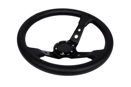 Steering wheel Pro 350mm offset:80mm Leather Black