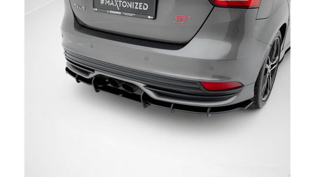 Dyfuzor Ford Focus ST Mk3 Facelift Tył Street Pro Black-Red