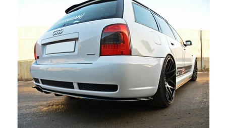 Splitter Audi RS4 B5 Rear Central with Diffuser Gloss Black