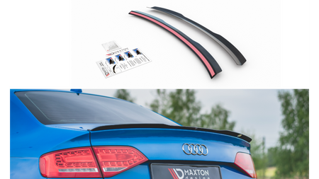 Spoiler Cap Audi A4 B8 Facelift Gloss Black