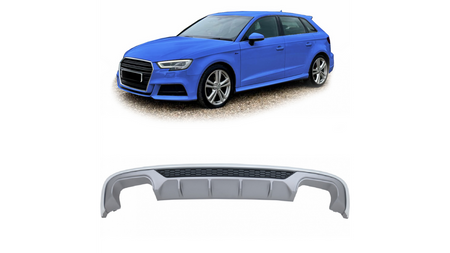 Diffuser Audi A3 8V Facelift Rear