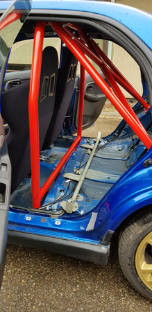 Bolt-in Half Roll Cage Honda CRX Del Sol Black