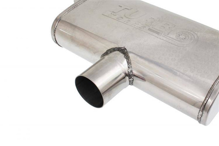 Rear Center Muffler 63,5mm TurboWorks LT 304SS 355mm