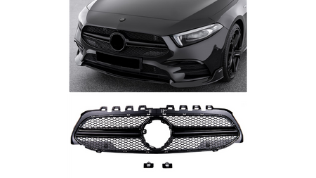 Grill Mercedes-Benz A V177 W177 Gloss Black A-Type