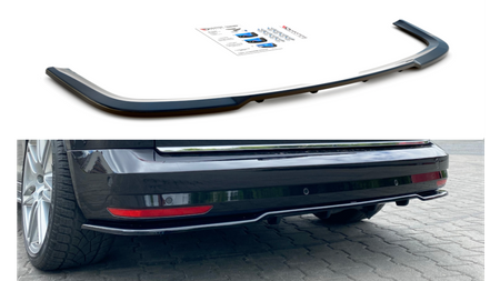 Splitter Volkswagen Caddy IV Rear Central with Diffuser Gloss Black