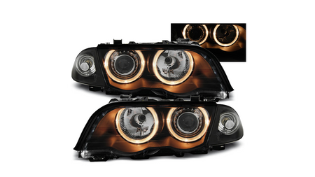 Lampy BMW 3 E46 Halogeny Black
