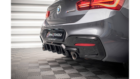 Diffuser BMW 1 F20 F21 Facelift Rear Valance M-Power Gloss Black