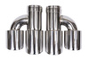 Exhaust Tip 89mmx2 enter 70mm Polished Set
