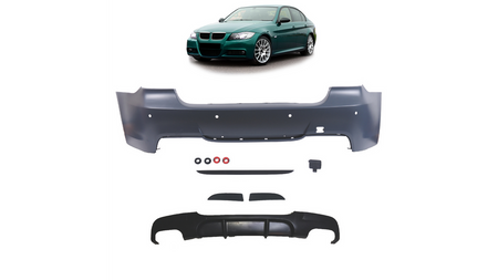 Bumper BMW 3 E90 Rear with Diffuser