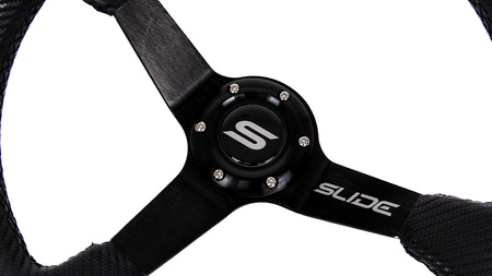 Steering wheel SLIDE 350mm offset:90mm Carbon Black
