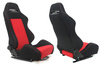 Racing seat R-LOOK Velvet Black Red